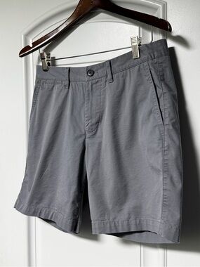 Bonobos Gray Flat-Front Chino Shorts